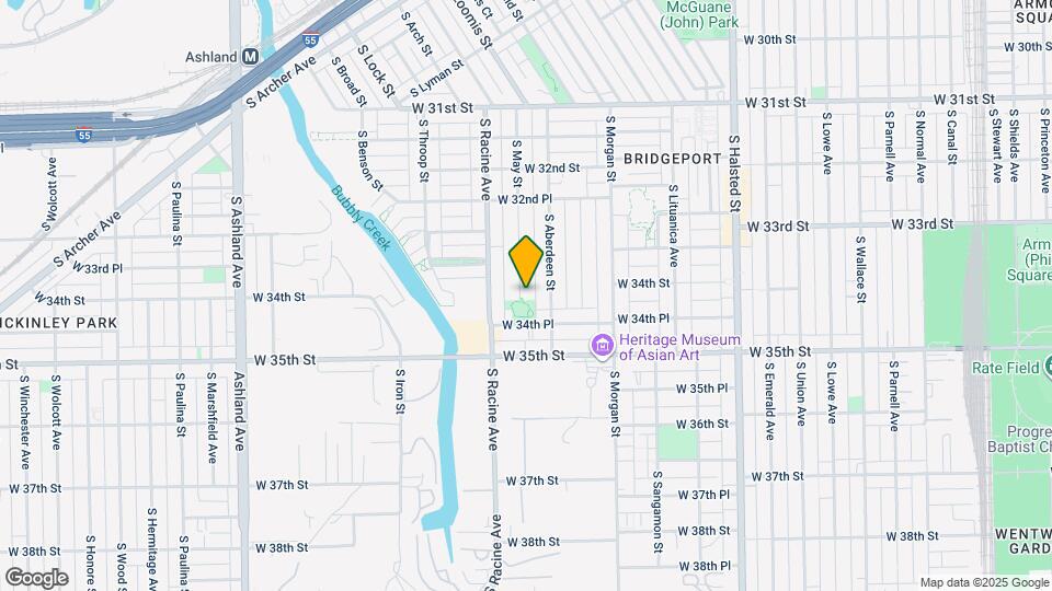 3405 S May St, Unit 1st floor Map and Location Details