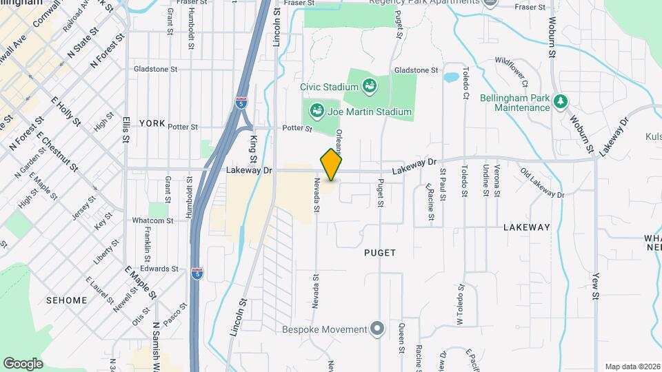 1252 Nevada St Map and Location Details