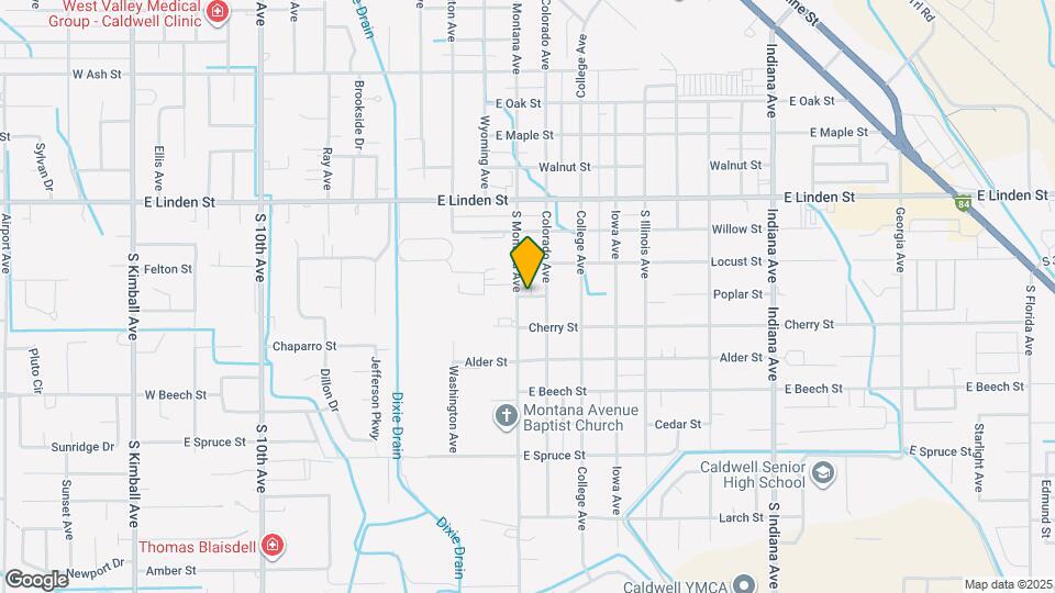 1310 Poplar St Map and Location Details