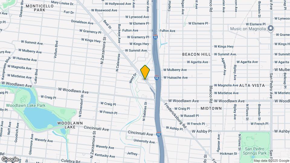 1411 W Magnolia Ave Map and Location Details