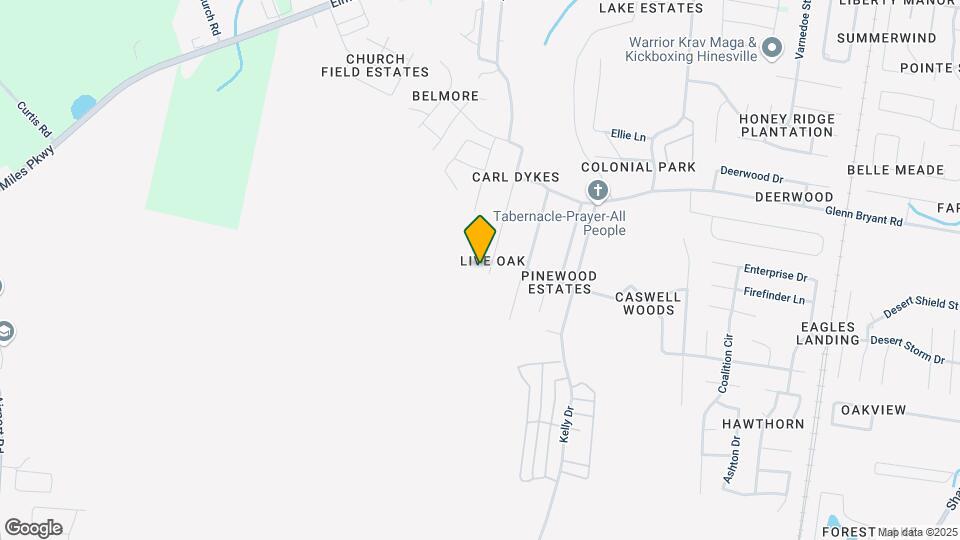 1097 Live Oak Dr Map and Location Details
