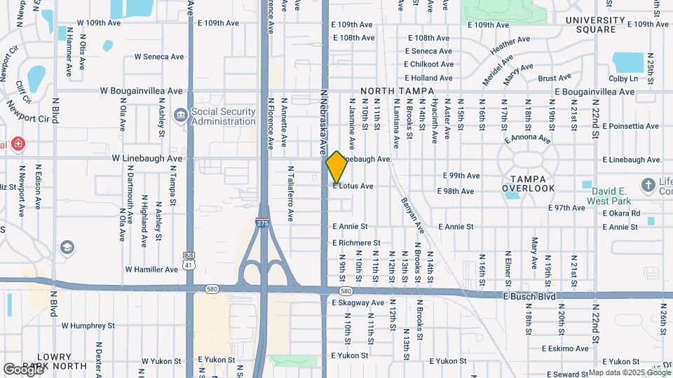 909 E Lotus Ave Mapa y Detalles de la Ubicación