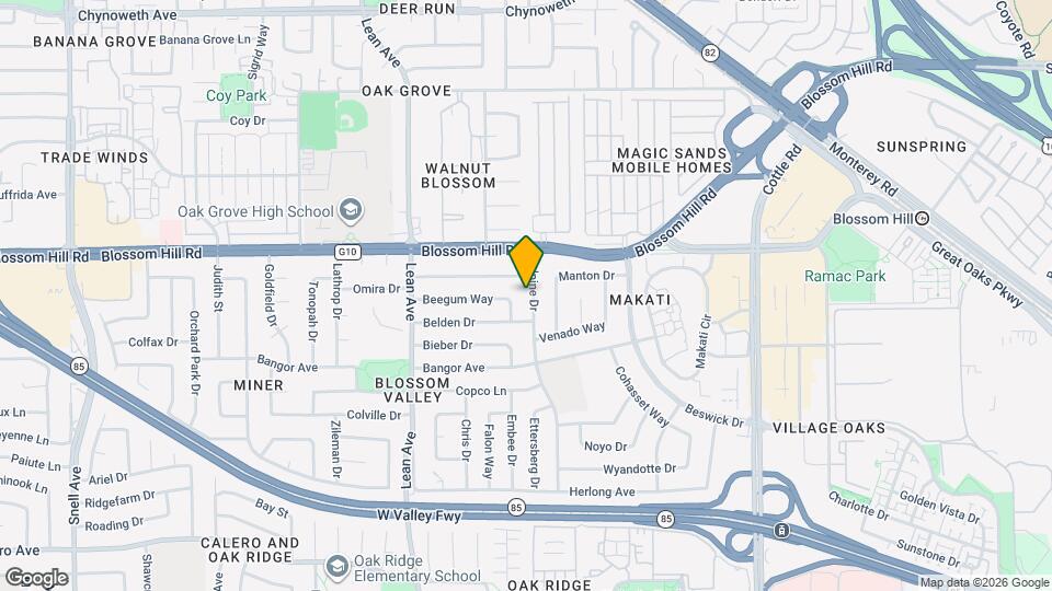 5677 Calpine Dr Map and Location Details
