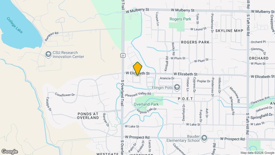 Beautiful 3 Bed, 3 1/2 Bath Townhome in Northwest Fort Collins! Map and Location Details