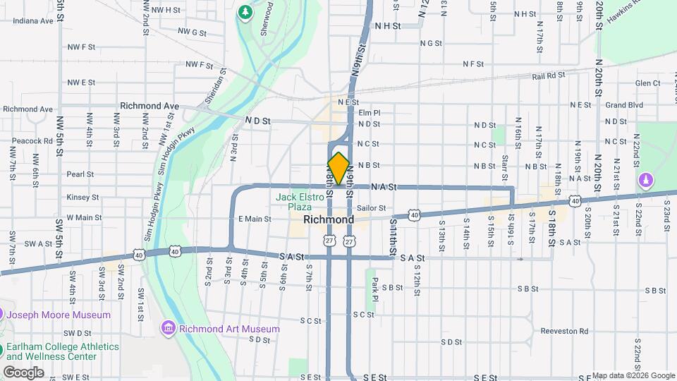 809 N A St Map and Location Details