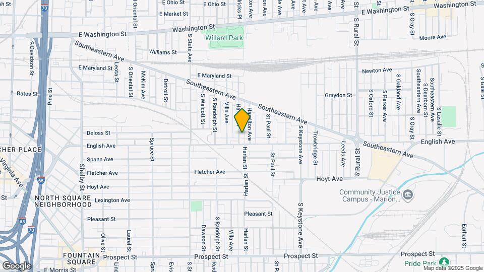 419 Harlan St Map and Location Details