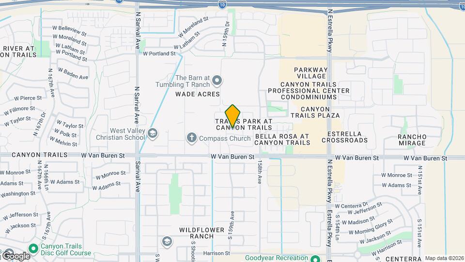 15876 W Polk St Map and Location Details