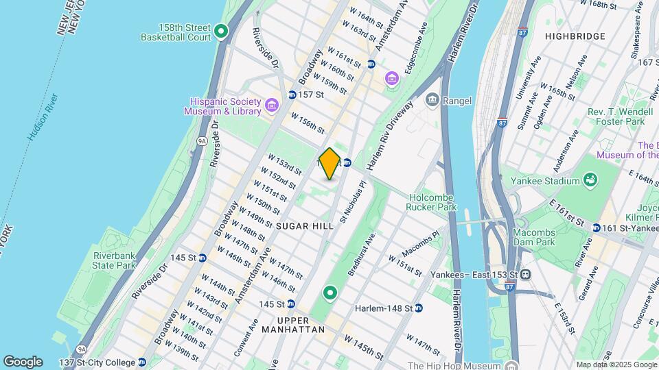445 West 153rd Street Mapa y Detalles de la Ubicación