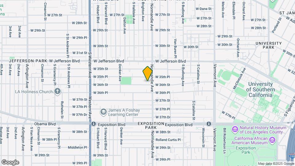 1419 W 36th St Map and Location Details