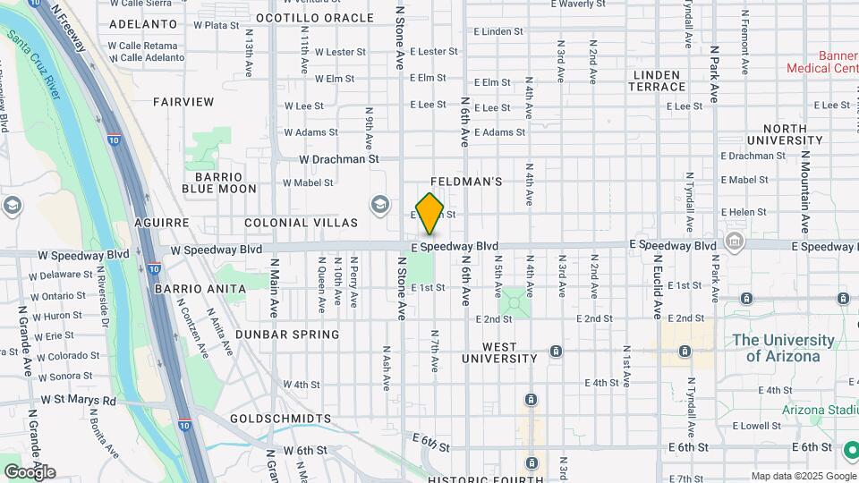 41 E Speedway Blvd, Unit 1 Map and Location Details