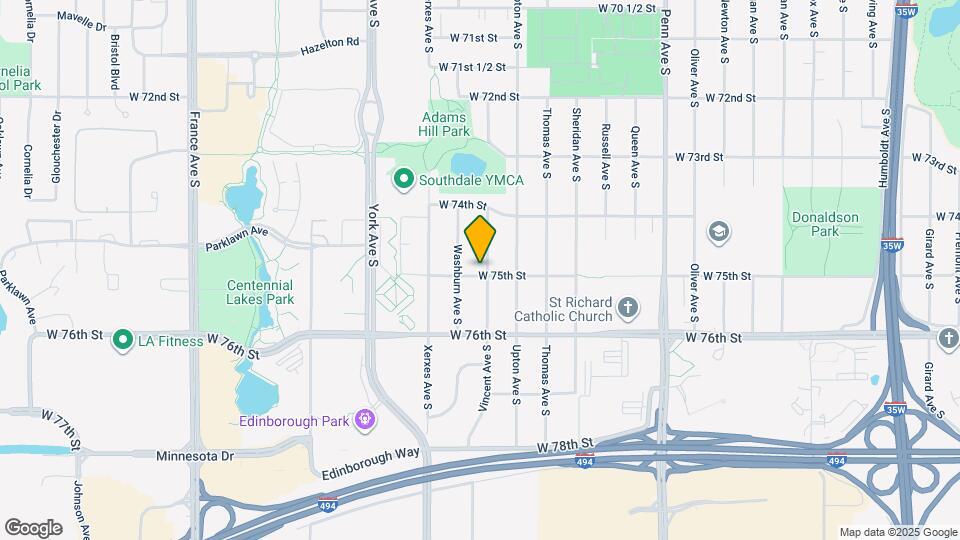 7444 Vincent Ave S Map and Location Details