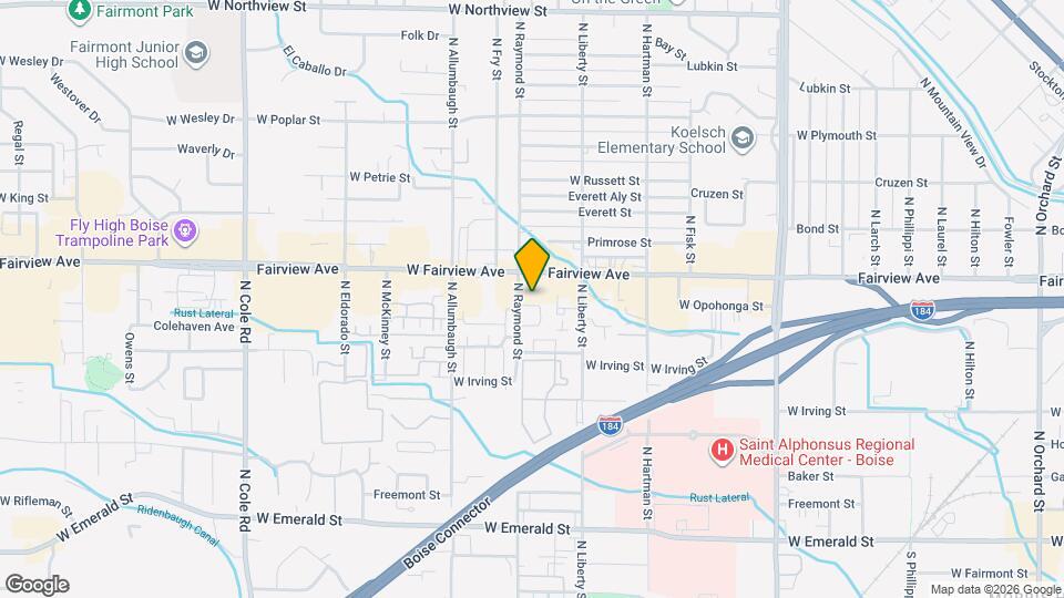 1480 N Raymond St Map and Location Details