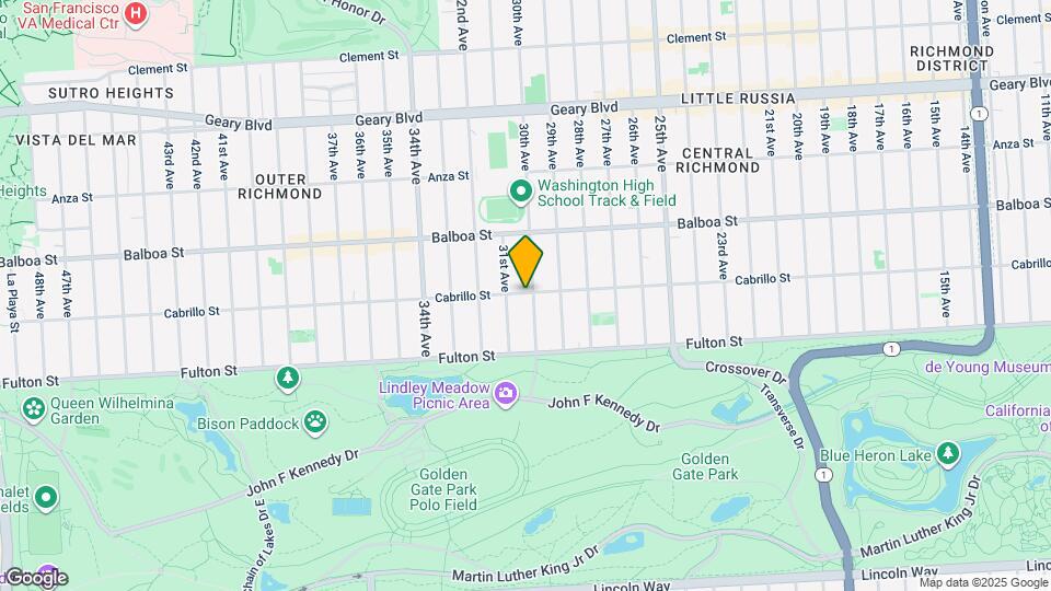 2901 Cabrillo St Map and Location Details
