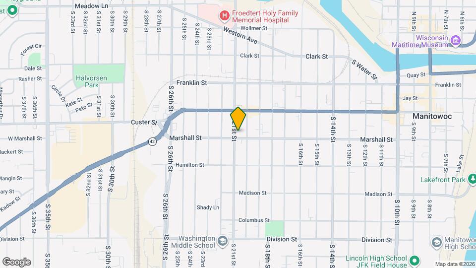 2016 Marshall St Map and Location Details