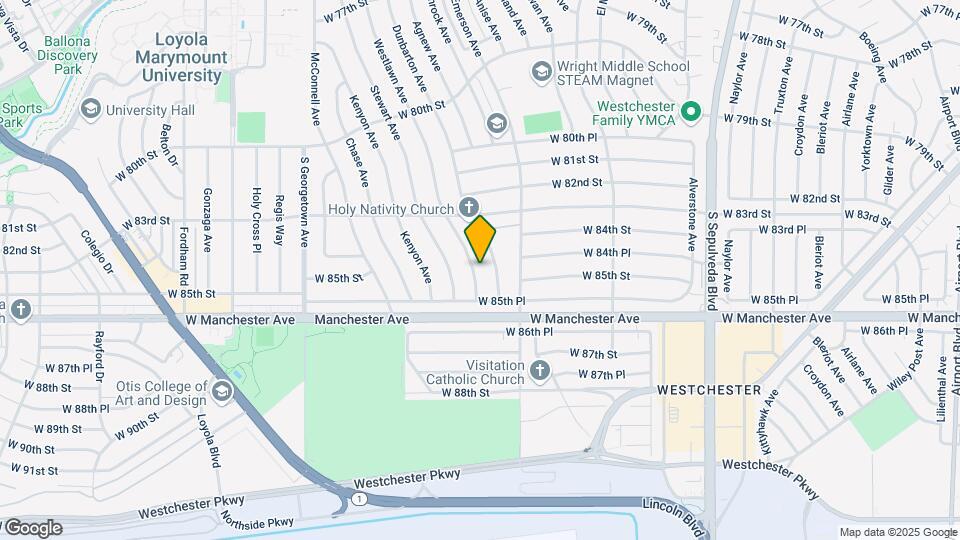 8364 Westlawn Ave Map and Location Details