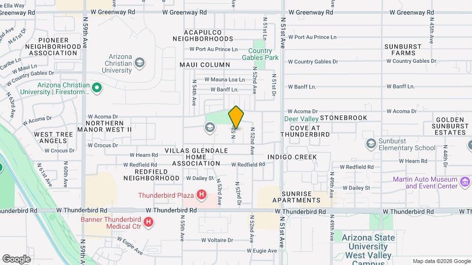 14419 N 52nd Ln Map and Location Details