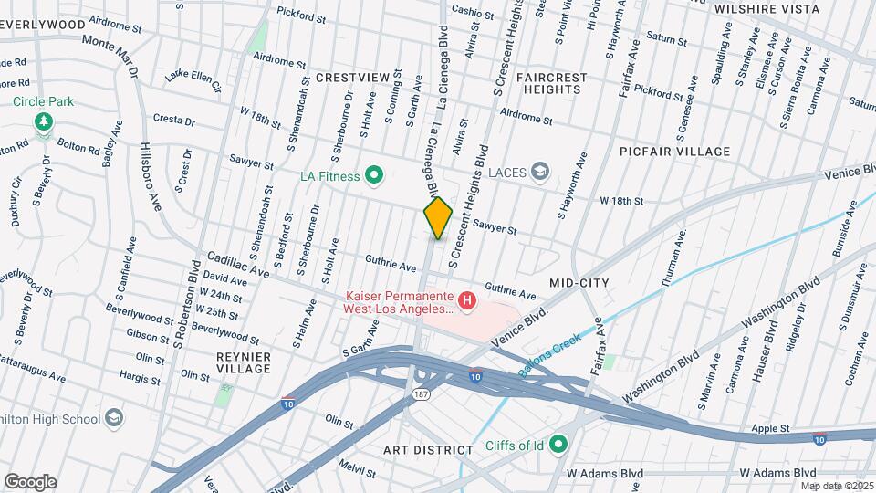 1942 S La Cienega Blvd Map and Location Details