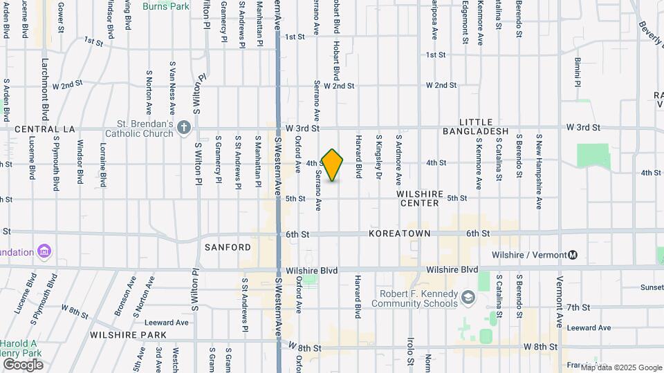 439 S Hobart Blvd Map and Location Details