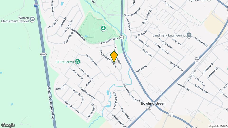 245 Whispering Hills Blvd Map and Location Details