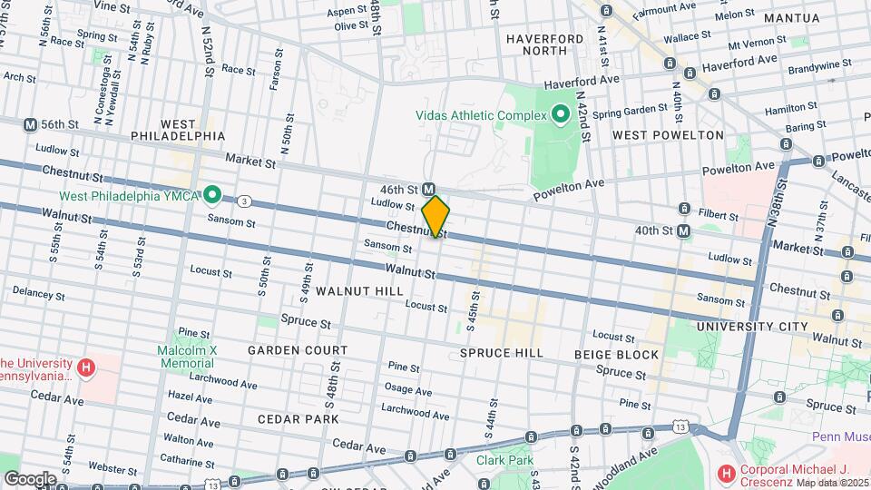 122 S 46th St Map and Location Details