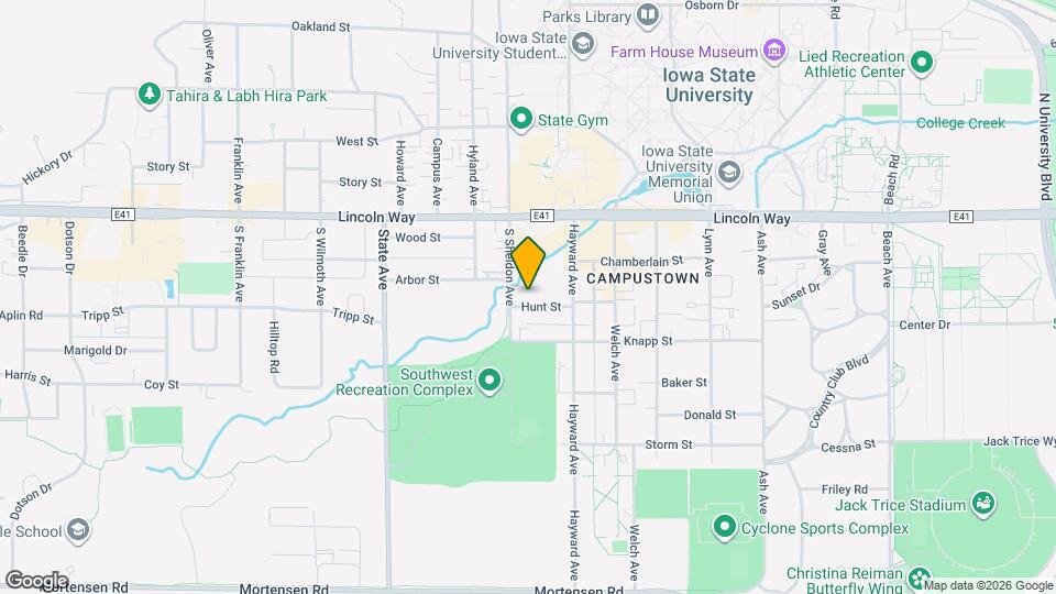 2633 Hunt St Map and Location Details