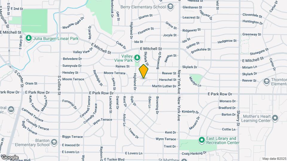 1607 Herschel St Map and Location Details