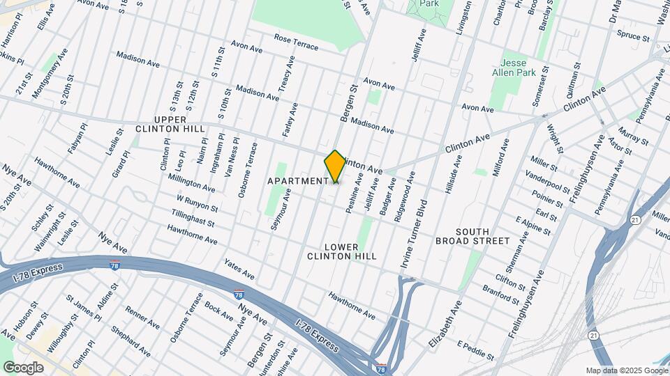 687 Hunterdon St Map and Location Details