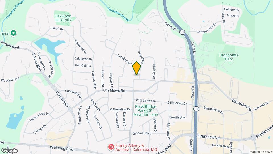 305 Green Meadows Cir Map and Location Details