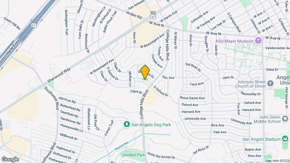 3301 S Oxford Dr Map and Location Details