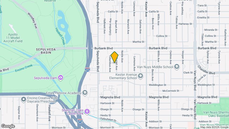 5441 Burnet Ave Map and Location Details