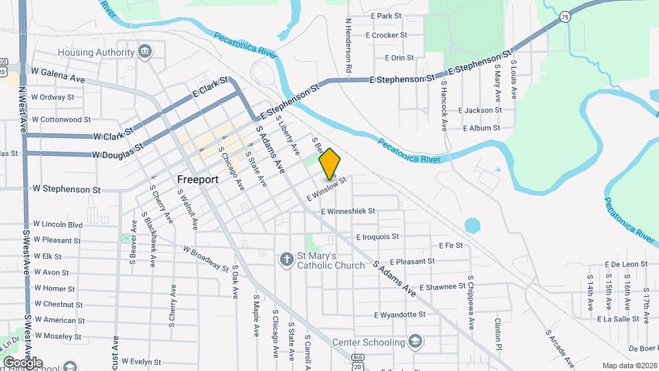 316 E Winslow St Map and Location Details