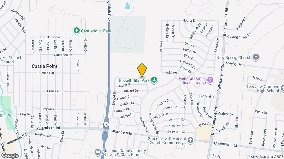 1410 Akron Dr Map and Location Details