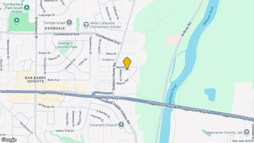 COZY 3BR/1.5BA HOME ON CUL-DE-SAC Map and Location Details