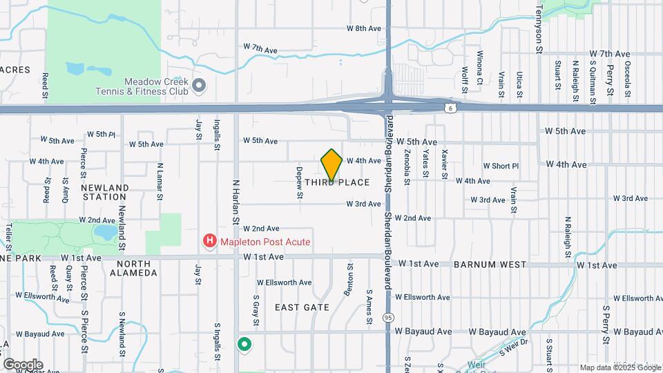5430 W 3rd Pl Map and Location Details