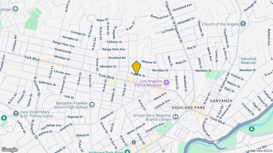 5740 Fayette St Map and Location Details