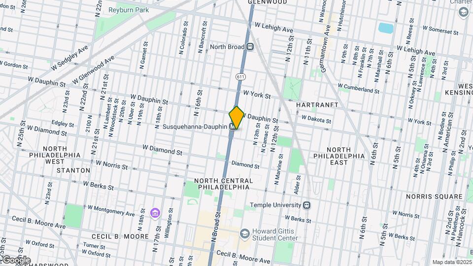 2209 N Broad St Mapa y Detalles de la Ubicación