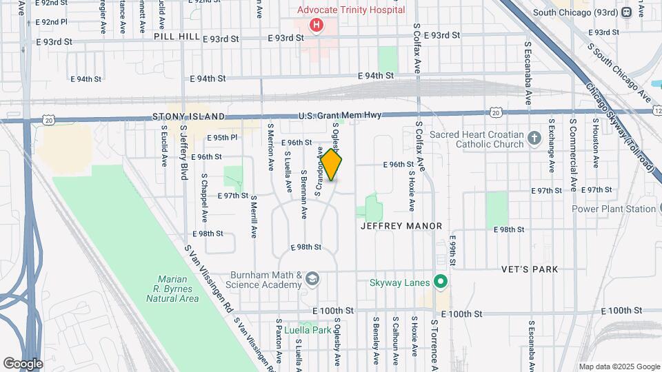 9670 S Oglesby Ave Map and Location Details