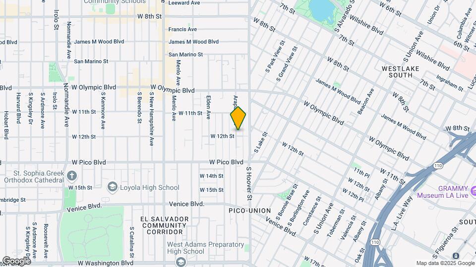 1154 Arapahoe St Map and Location Details