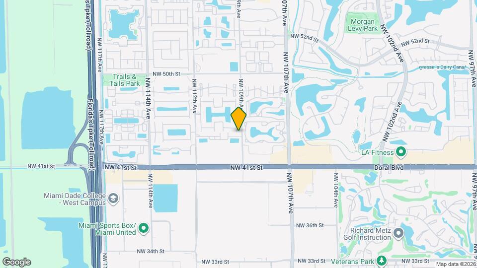 10909 NW 43rd Ln Map and Location Details