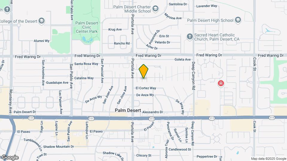 74103 Catalina Way, Unit Palm Desert Condo Mapa y Detalles de la Ubicación