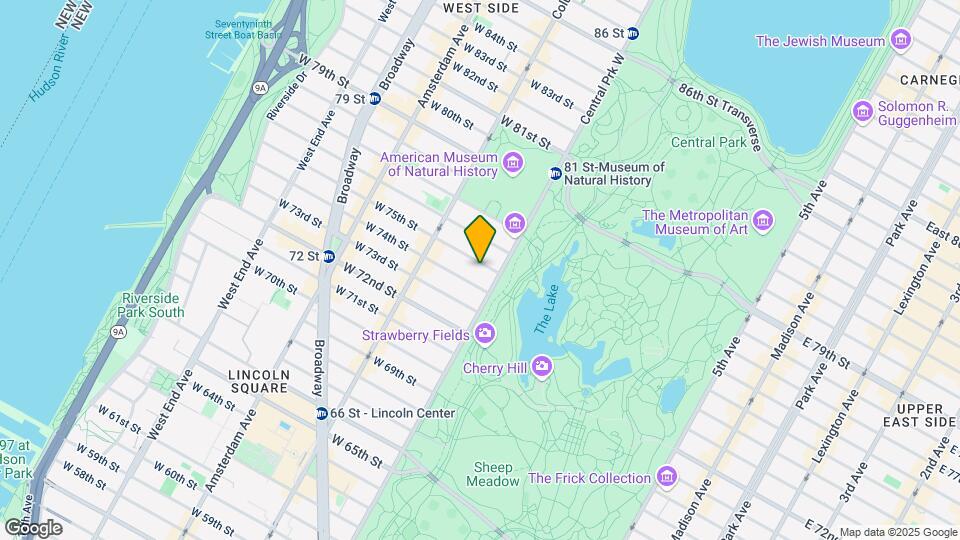6 W 75th St Map and Location Details