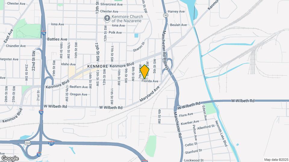 663 Florida Ave Map and Location Details