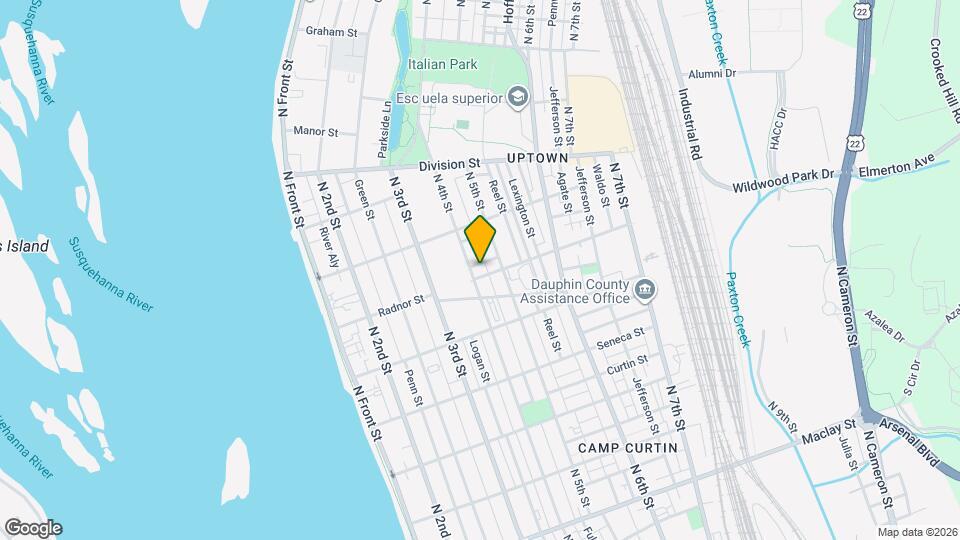 408 Radnor St Map and Location Details