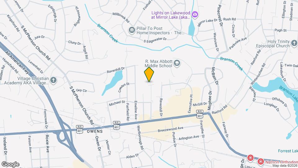 311 Willborough Ave Map and Location Details