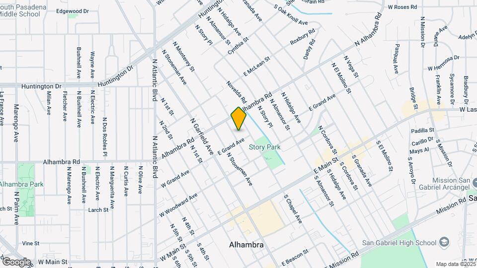 414 N Monterey St, Unit B Map and Location Details