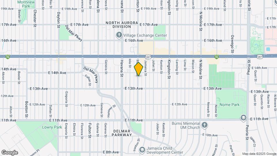 1368 Ironton St Map and Location Details