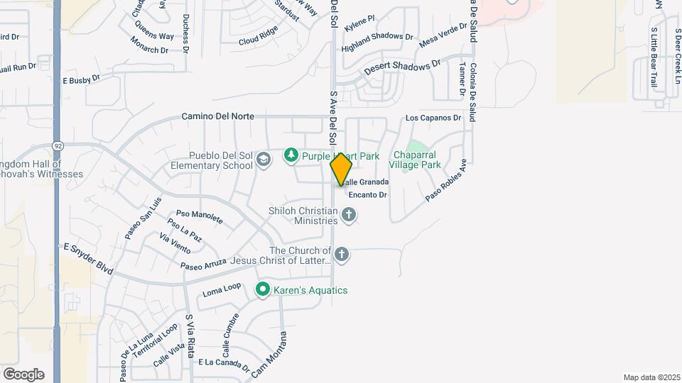 1222 Monte Vista Ave Map and Location Details