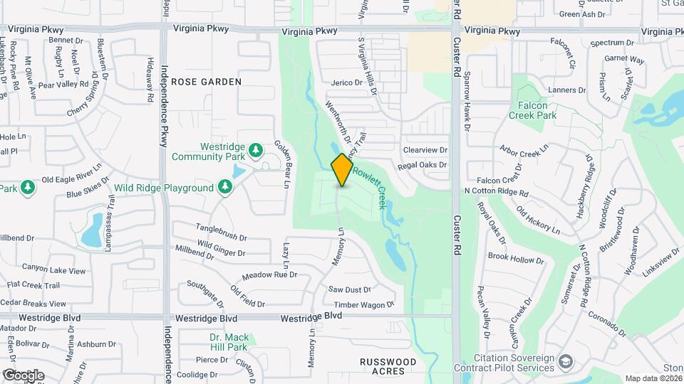 817 Memory Ln Map and Location Details