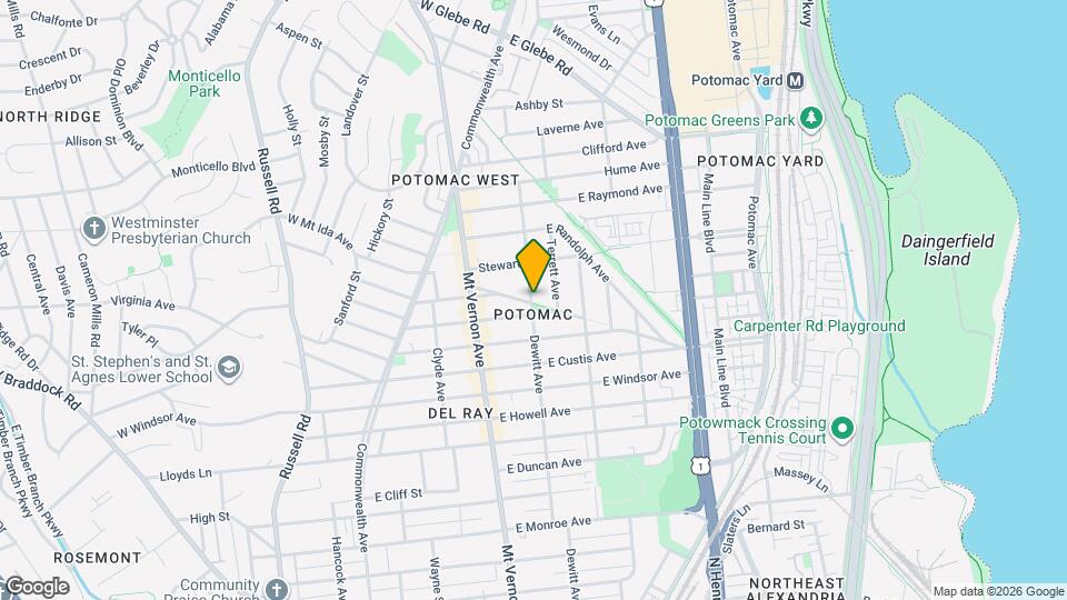 2501 Dewitt Ave Map and Location Details