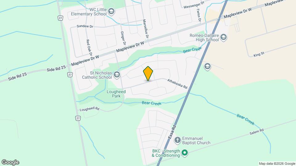 55 Athabaska Rd Map and Location Details